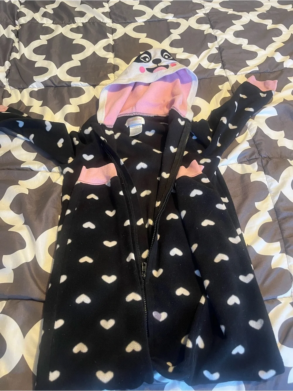 Panda onsie pajamas size 7